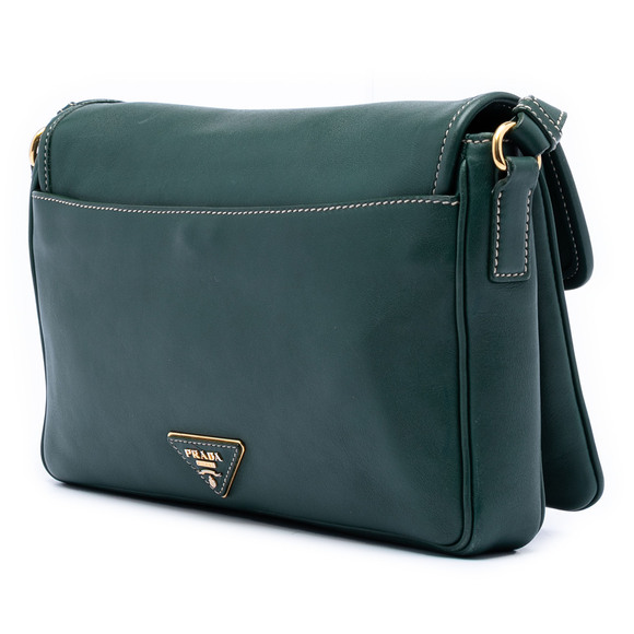 Pre-Loved Prada City Calf Push Lock Flap Crossbody - Picture 2 of 6